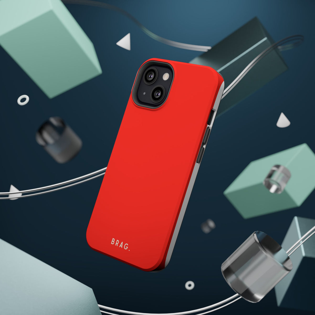 Brag Red Magnetic Impact-Resistant Phone Case
