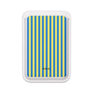 Capri Blue MagSafe Vegan Wallet — Slim Phone Card Holder