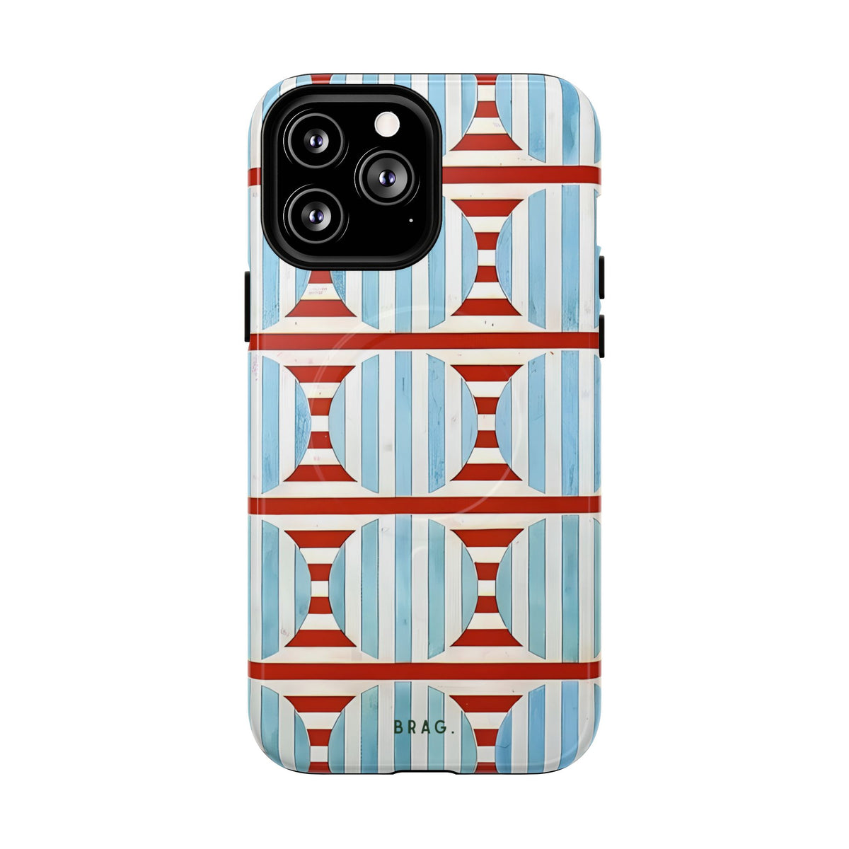Riviera Stripe MagSafe Tough Phone Case — Magnetic Protective Cover