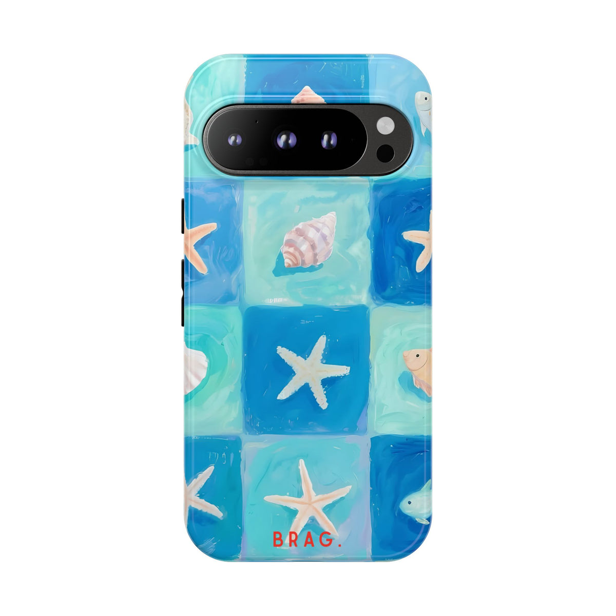Saltwater Tiles Tough Phone Case – Shockproof Protective iPhone Cover