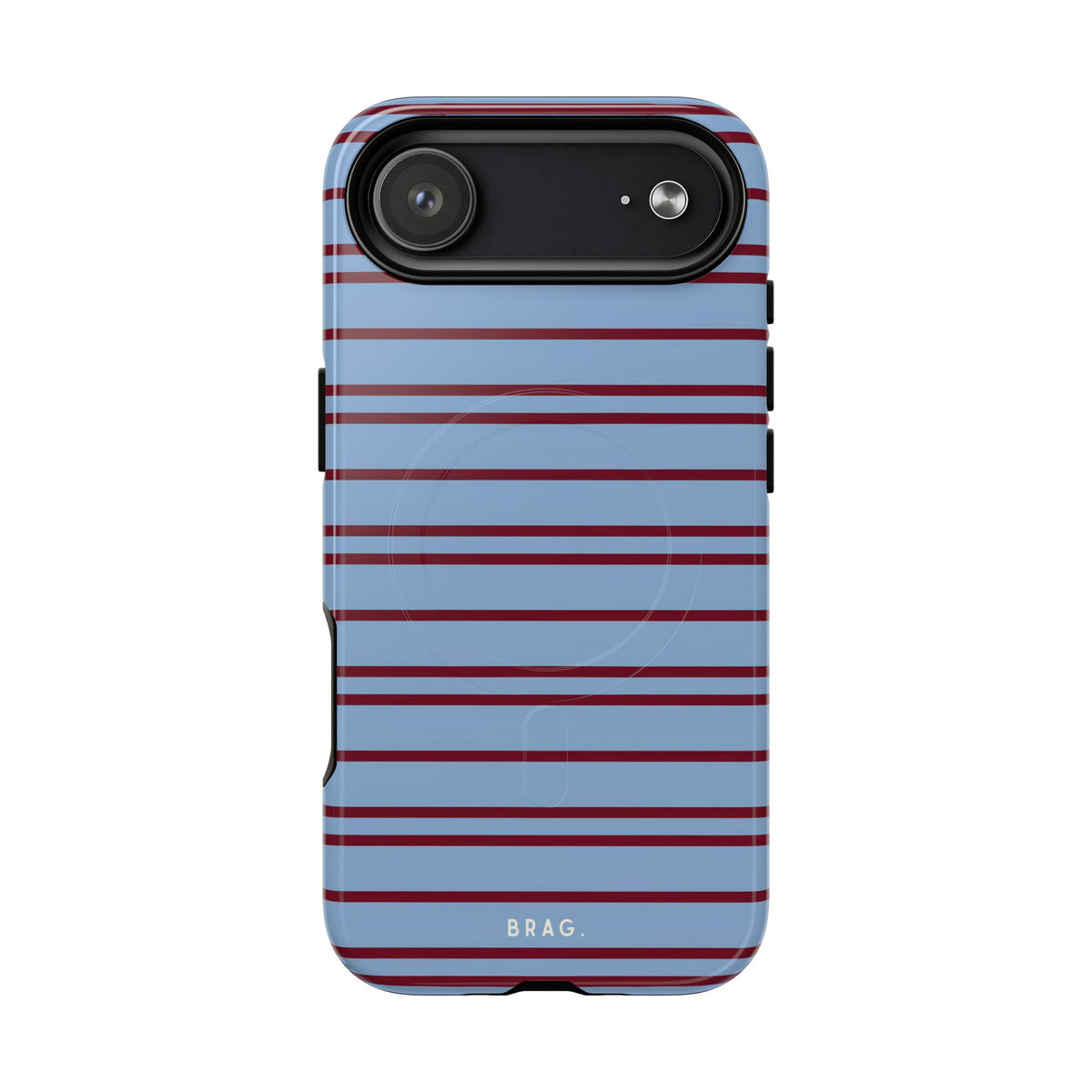 Nautical Stripe MagSafe Tough Phone Case — Magnetic Protective Cover