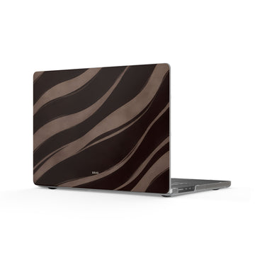 Zebra Wave Matte MacBook Case — Slim Protective Laptop Cover