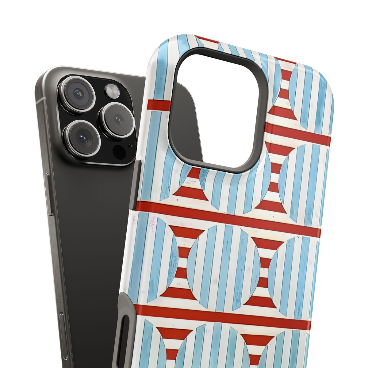 Riviera Stripe Magnetic Impact-Resistant Phone Case