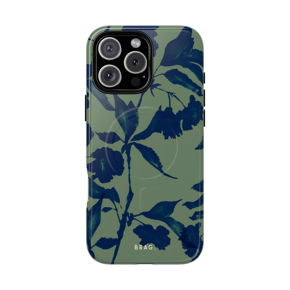 Sage Bloom MagSafe Tough Phone Case — Magnetic Protective Cover