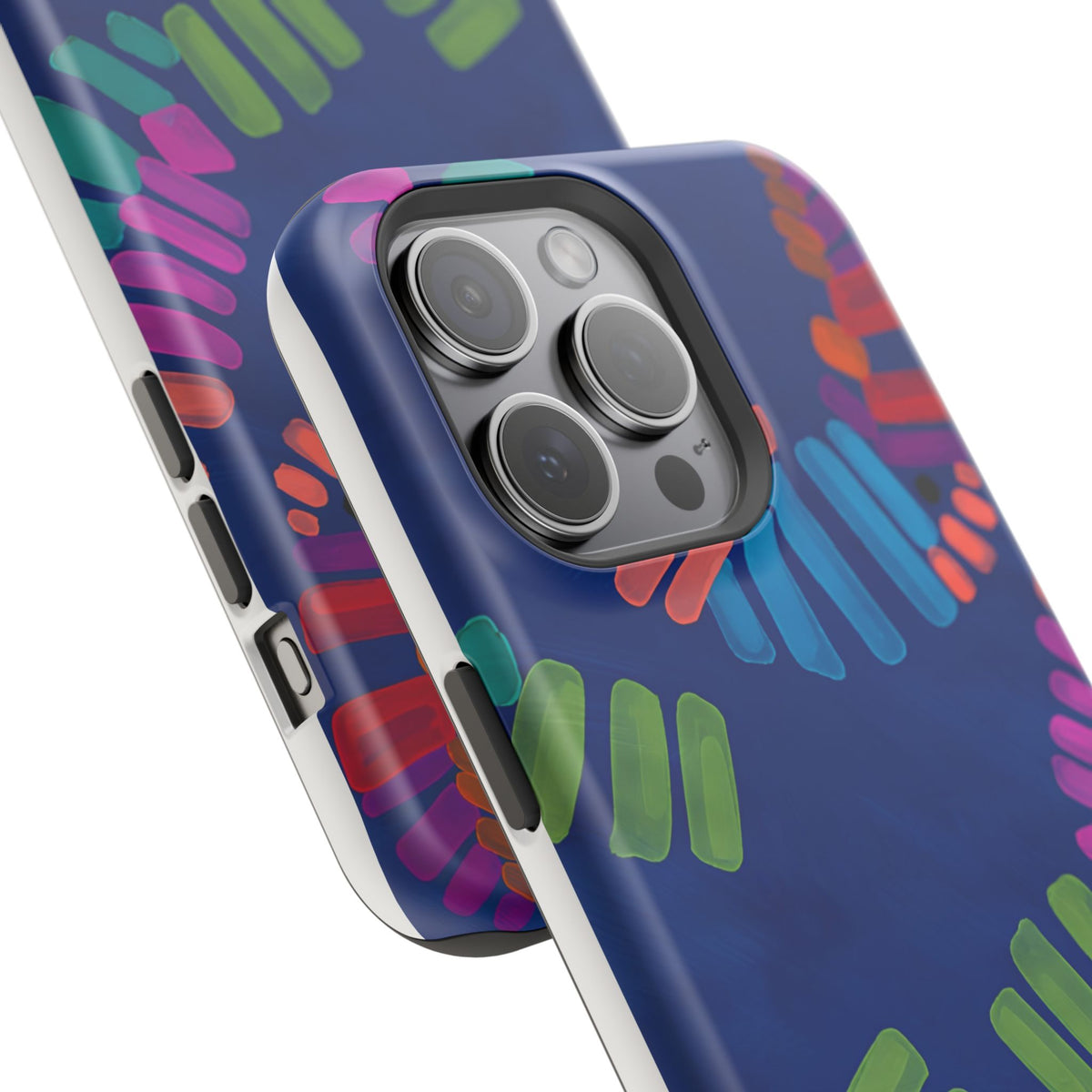 Blue Palm Magnetic Impact-Resistant Phone Case