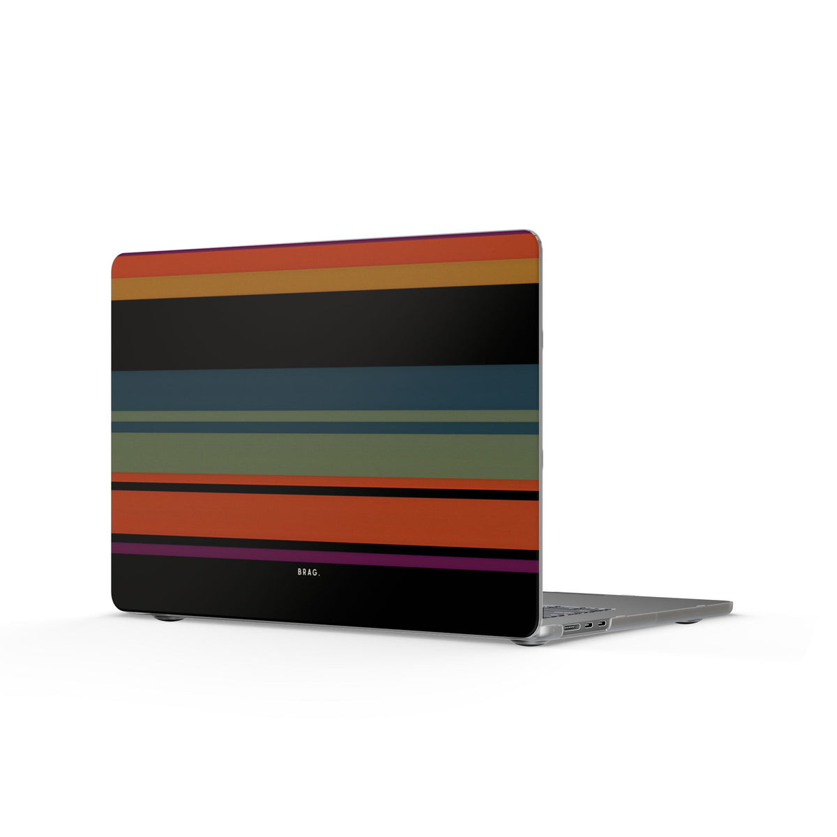 Market Stripe Matte MacBook Case — Slim Protective Laptop Cover