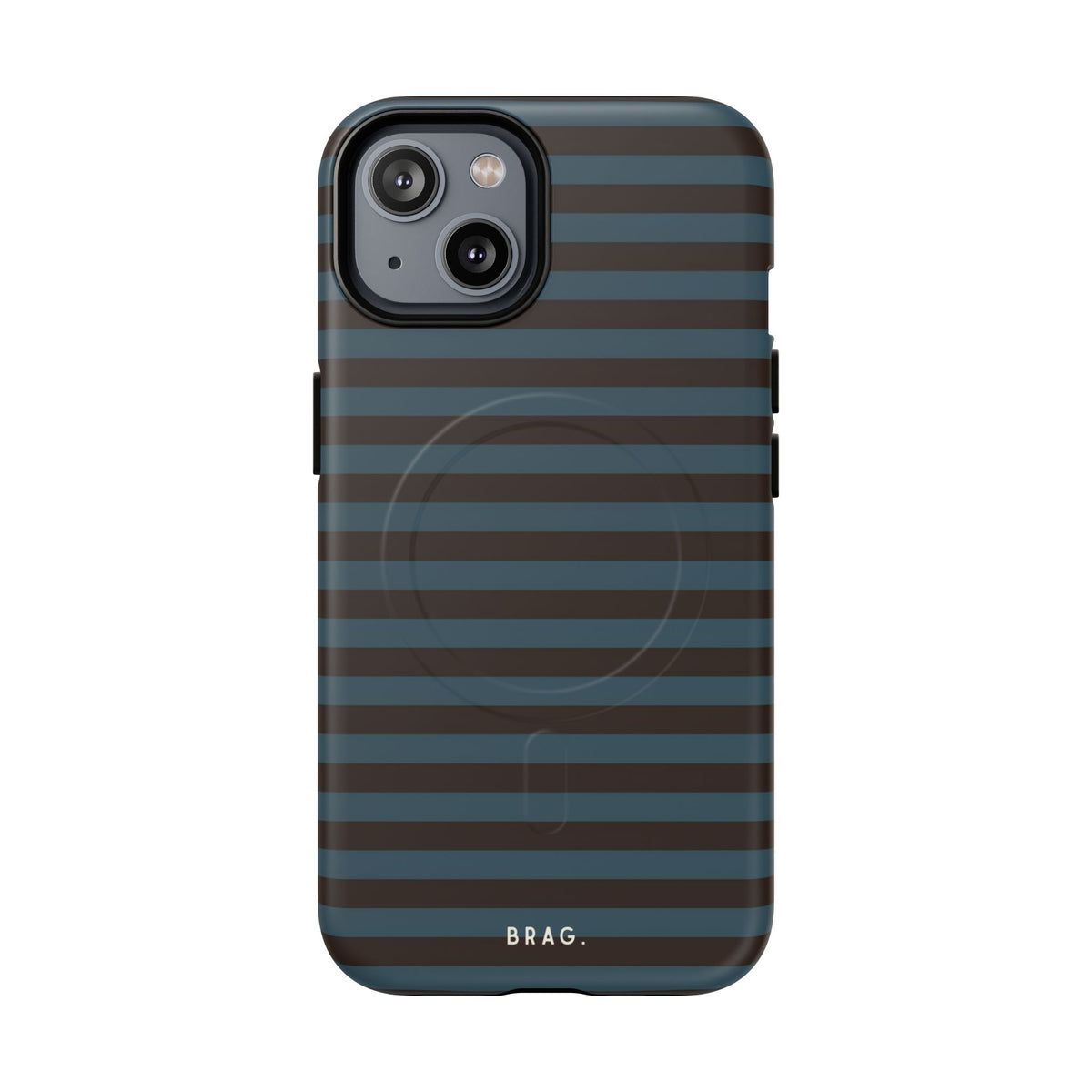 Seaside Stripe MagSafe Tough Phone Case — Magnetic Protective Cover