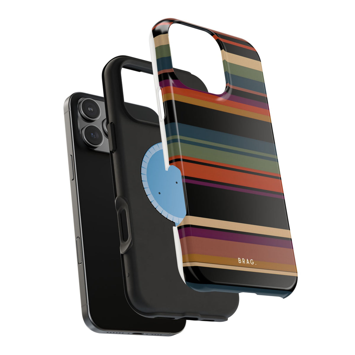 Market Stripe Magnetic Impact-Resistant Phone Case