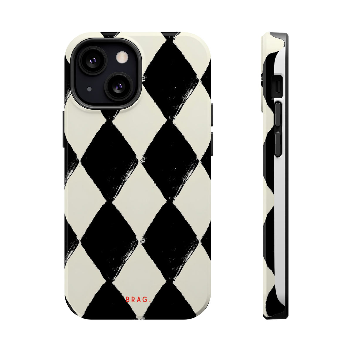 Ivory Harlequin Magnetic Impact-Resistant Phone Case