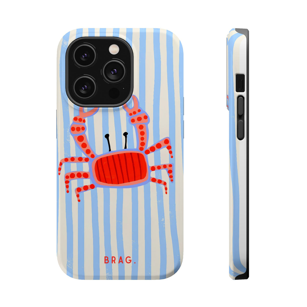 Azure Crab Magnetic Impact-Resistant Phone Case