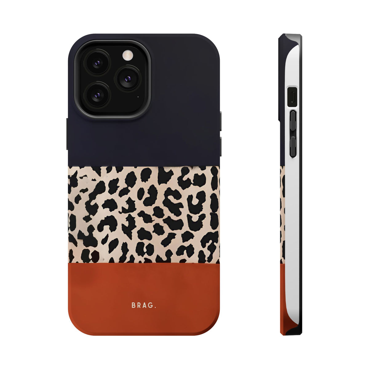 Leopard Block Magnetic Impact-Resistant Phone Case