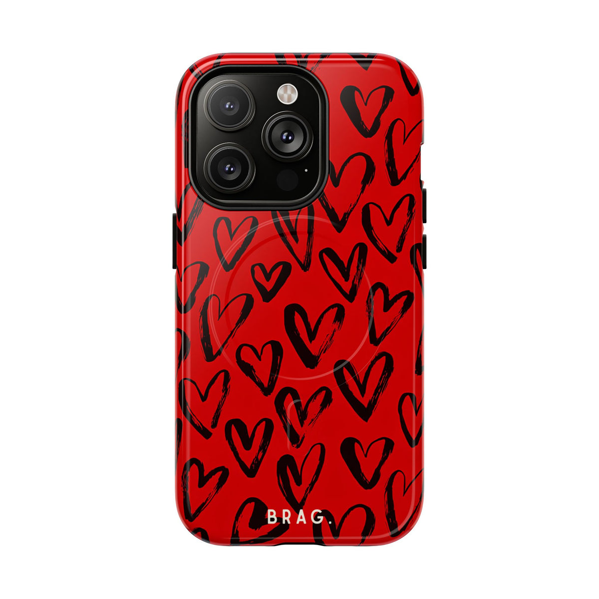 Fire Heart MagSafe Tough Phone Case — Magnetic Protective Cover
