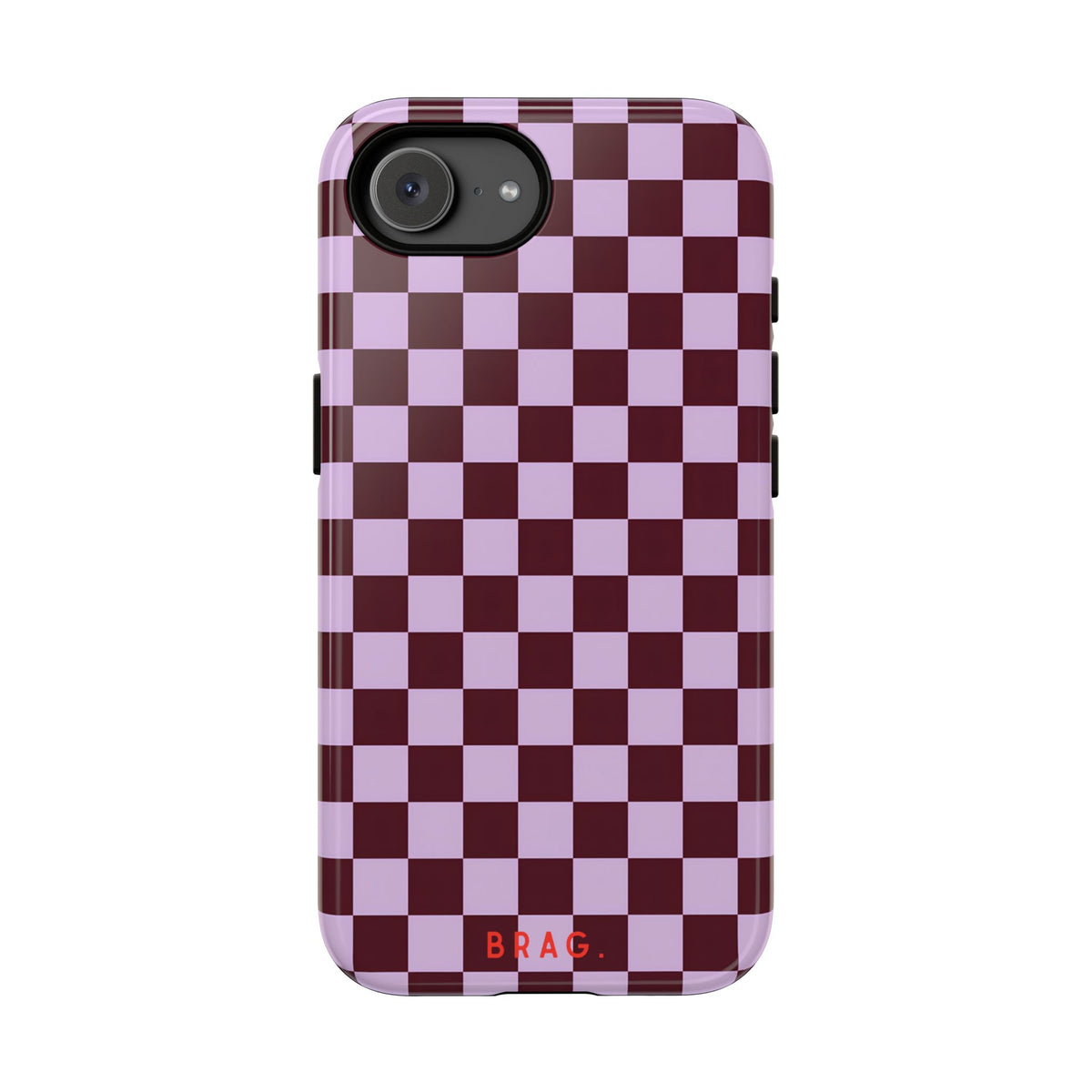 Cherry Check Tough Phone Case – Shockproof Protective iPhone Cover