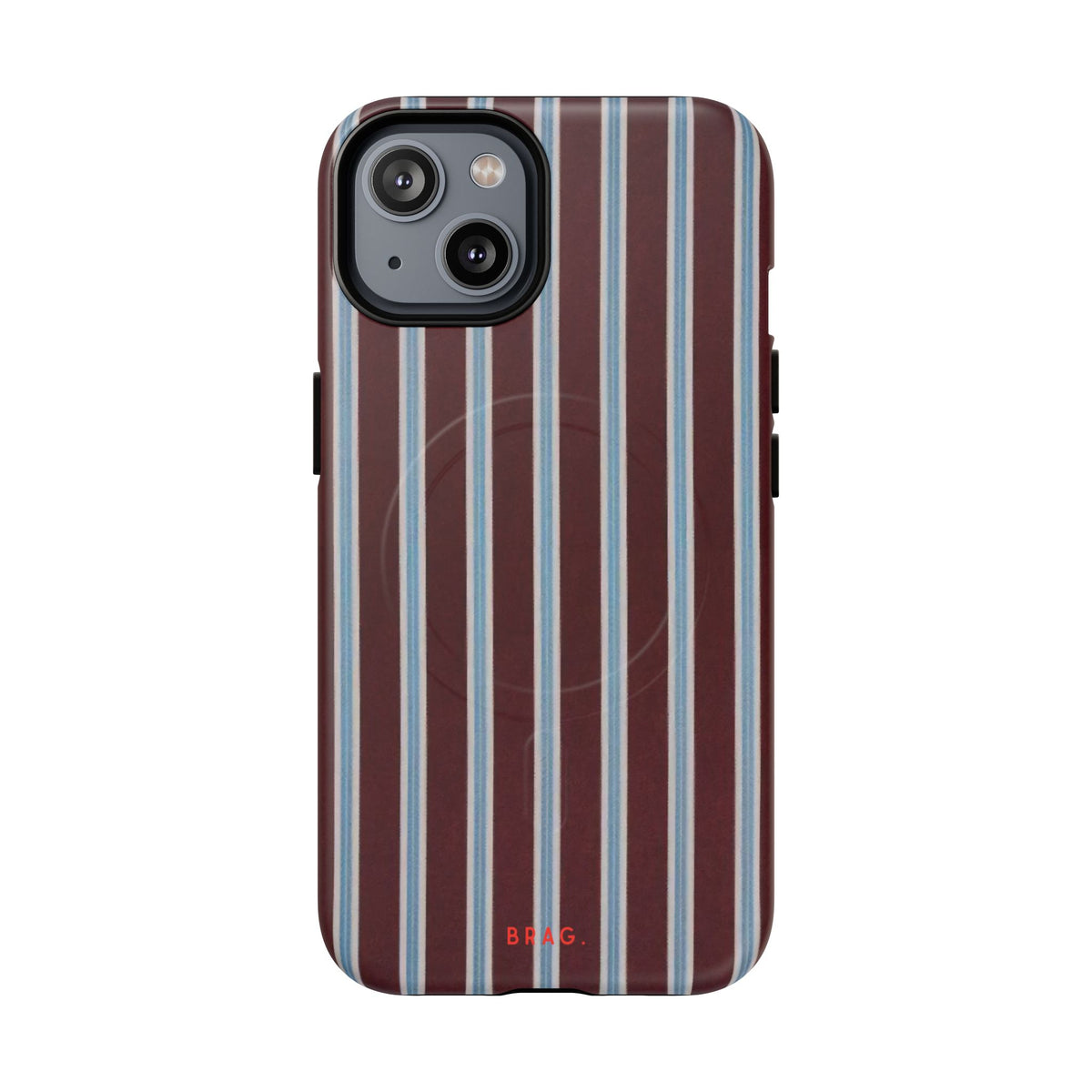 Maroon Lines MagSafe Tough Phone Case — Magnetic Protective Cover