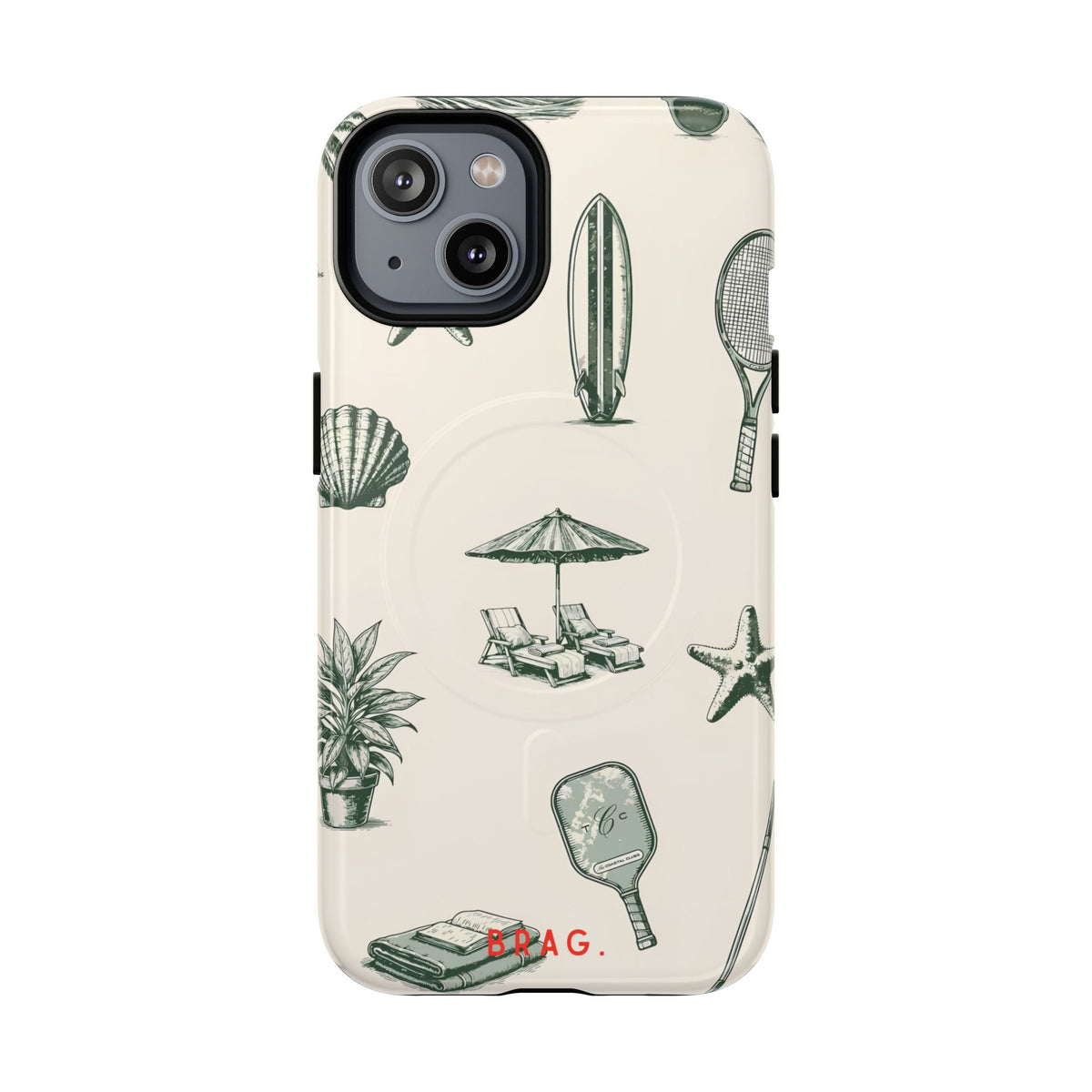 Beach Club MagSafe Tough Phone Case — Magnetic Protective Cover