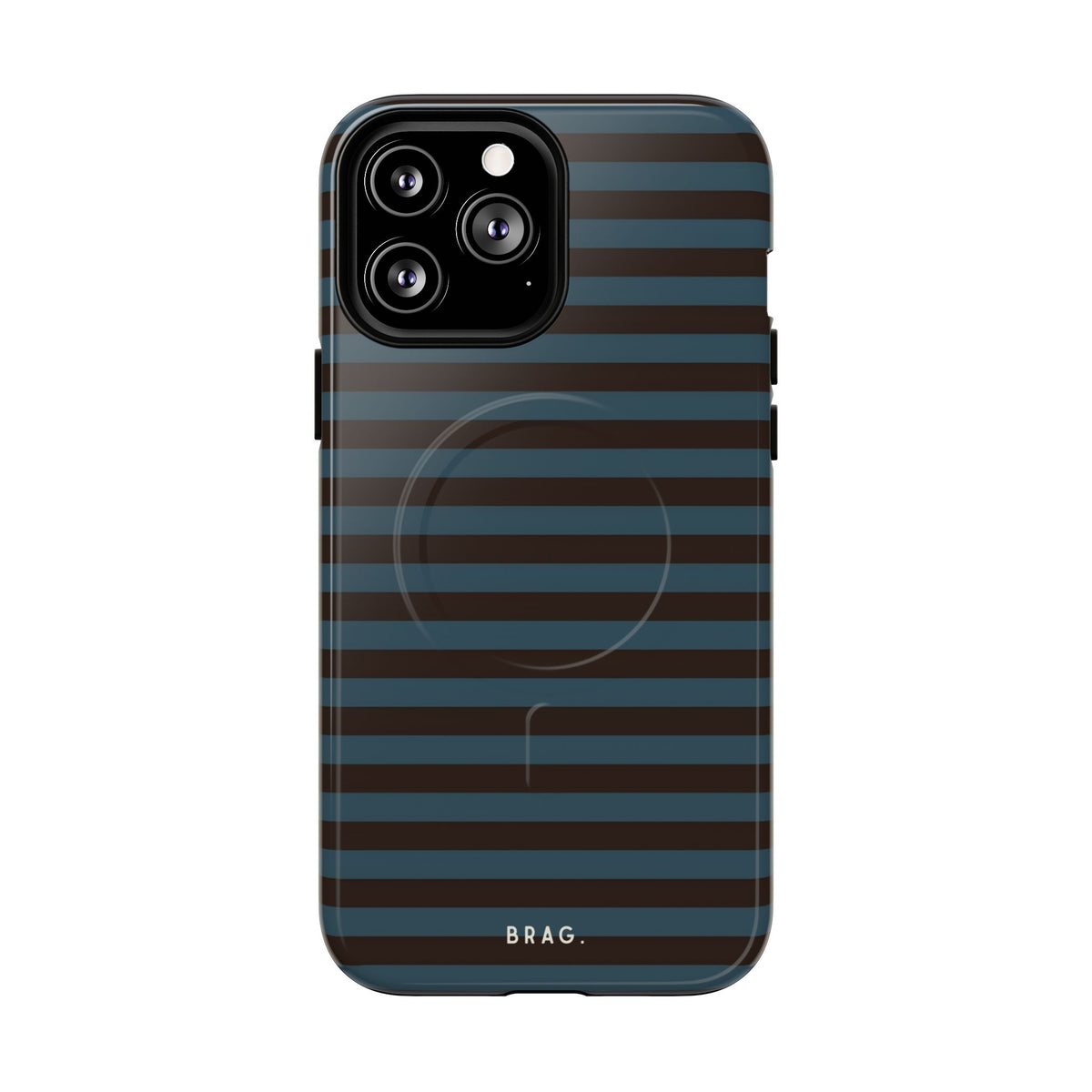 Seaside Stripe MagSafe Tough Phone Case — Magnetic Protective Cover