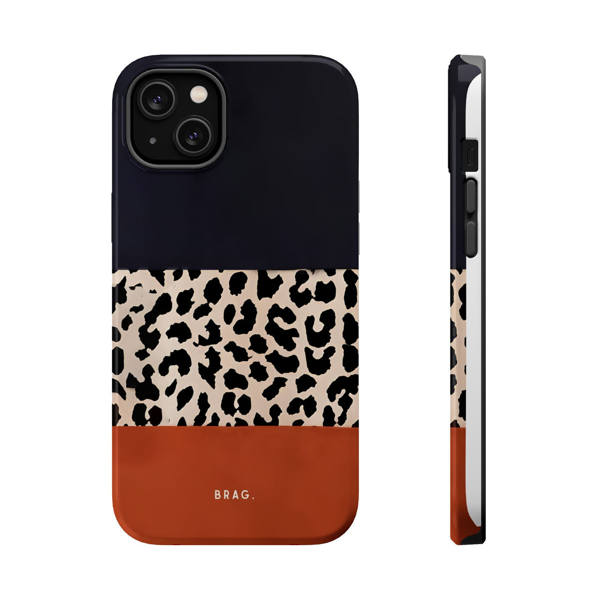 Leopard Block Magnetic Impact-Resistant Phone Case