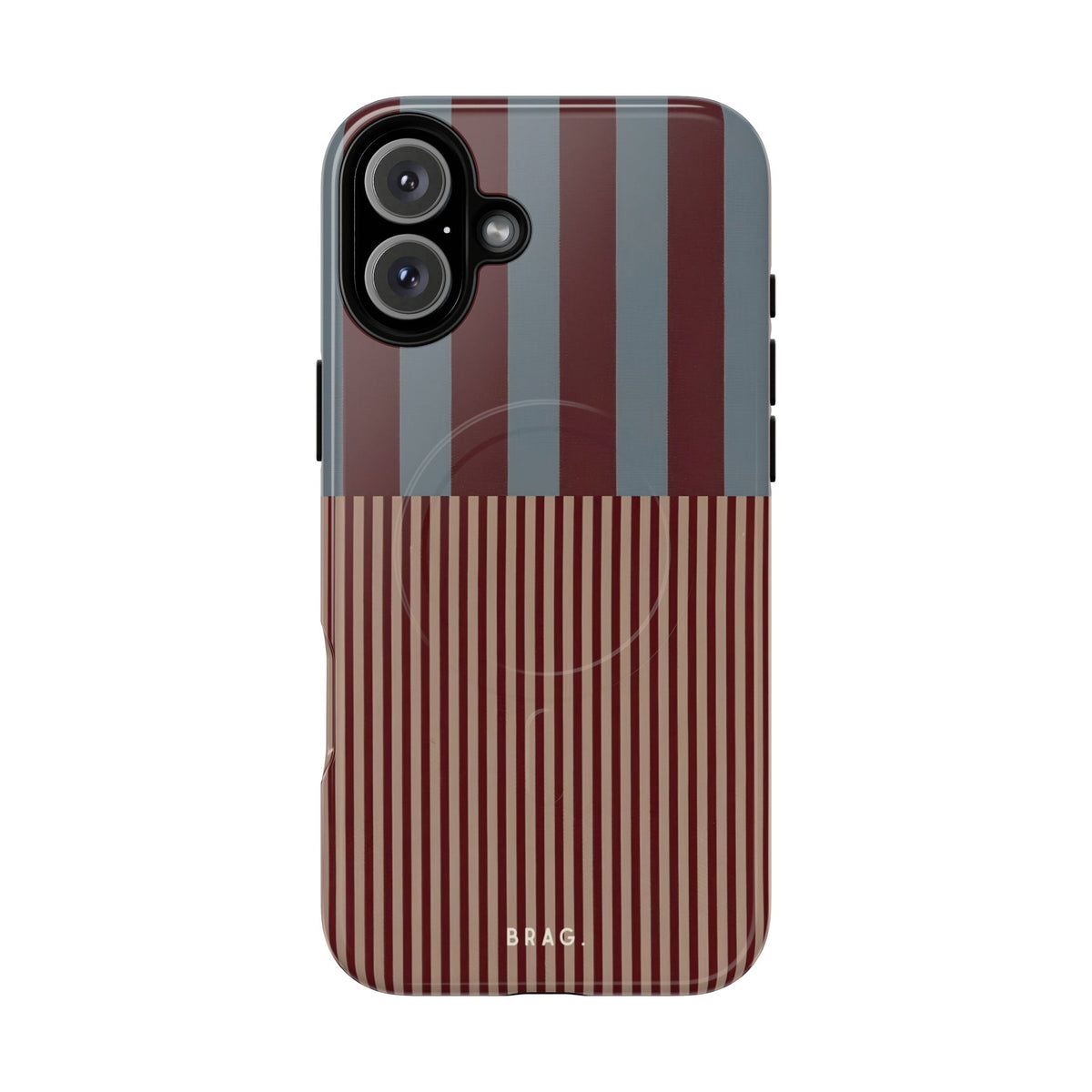 Candy Stripe MagSafe Tough Phone Case — Magnetic Protective Cover