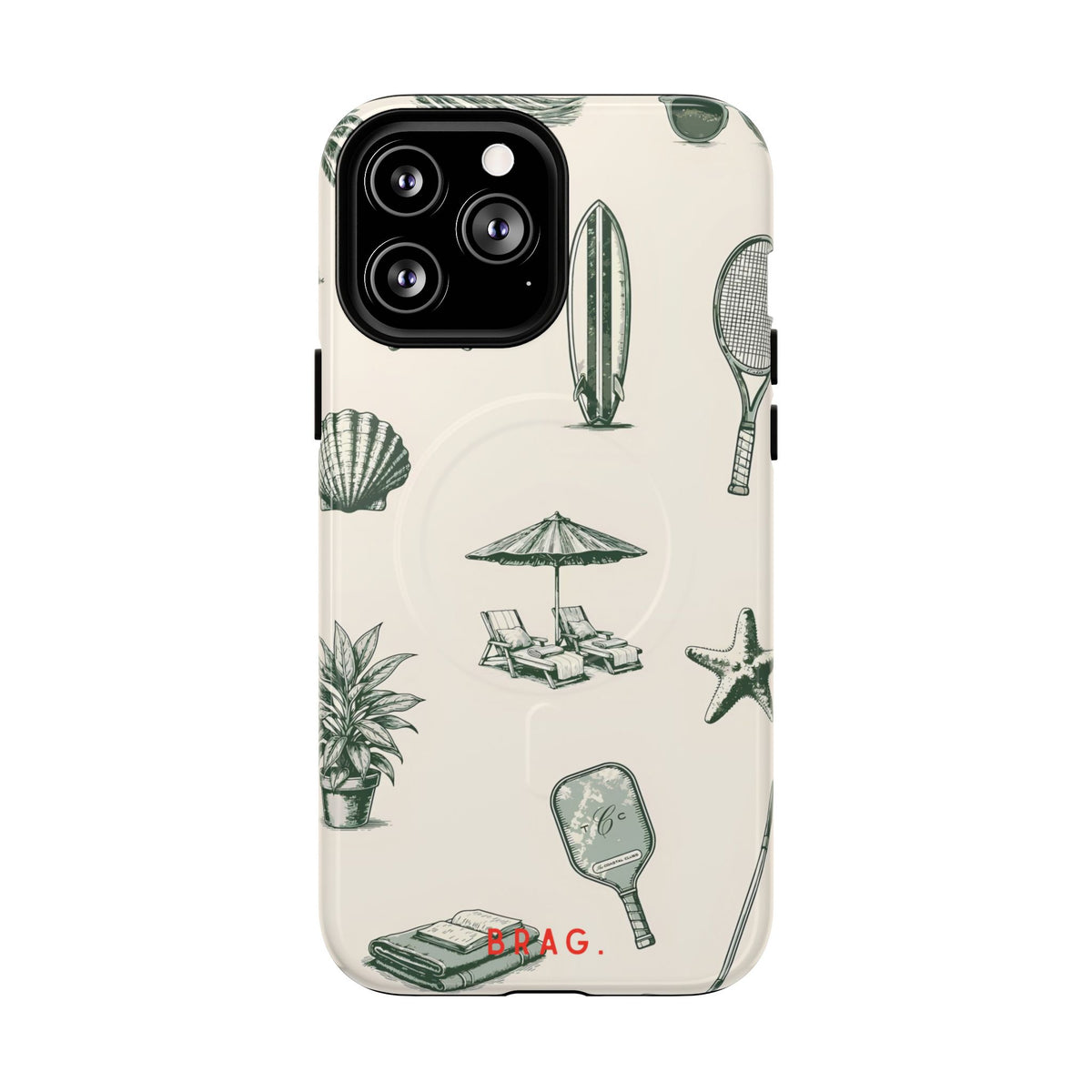 Beach Club MagSafe Tough Phone Case — Magnetic Protective Cover