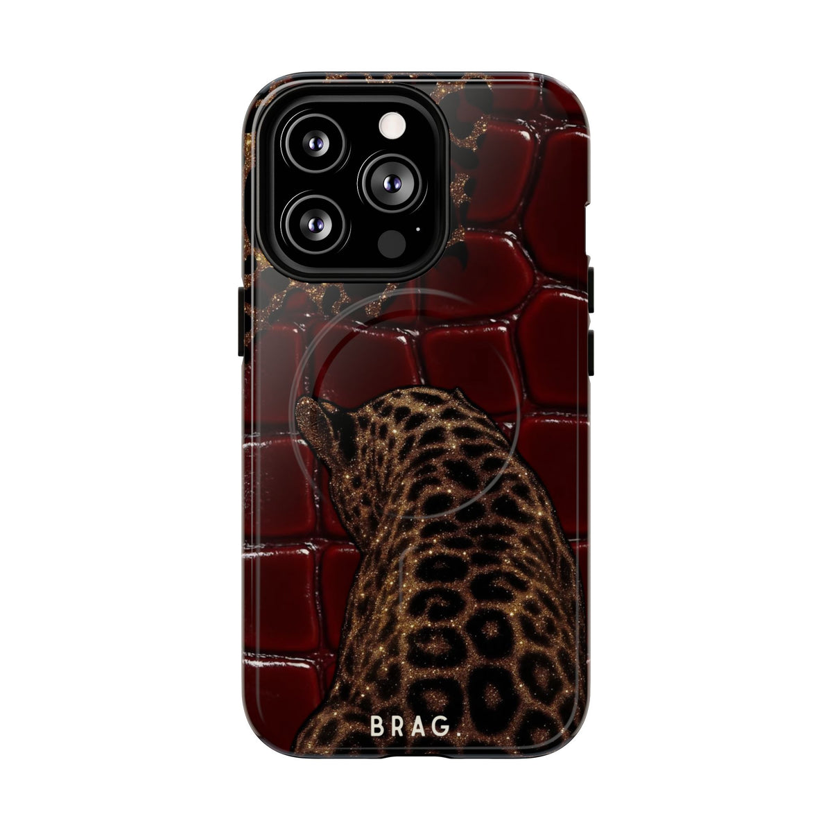 Leopard Lounge MagSafe Tough Phone Case — Magnetic Protective Cover