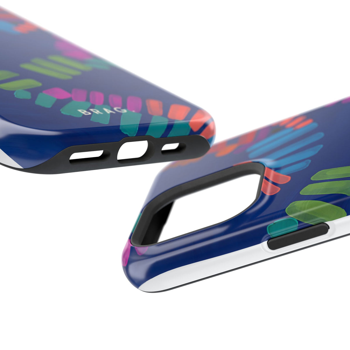 Blue Palm Magnetic Impact-Resistant Phone Case