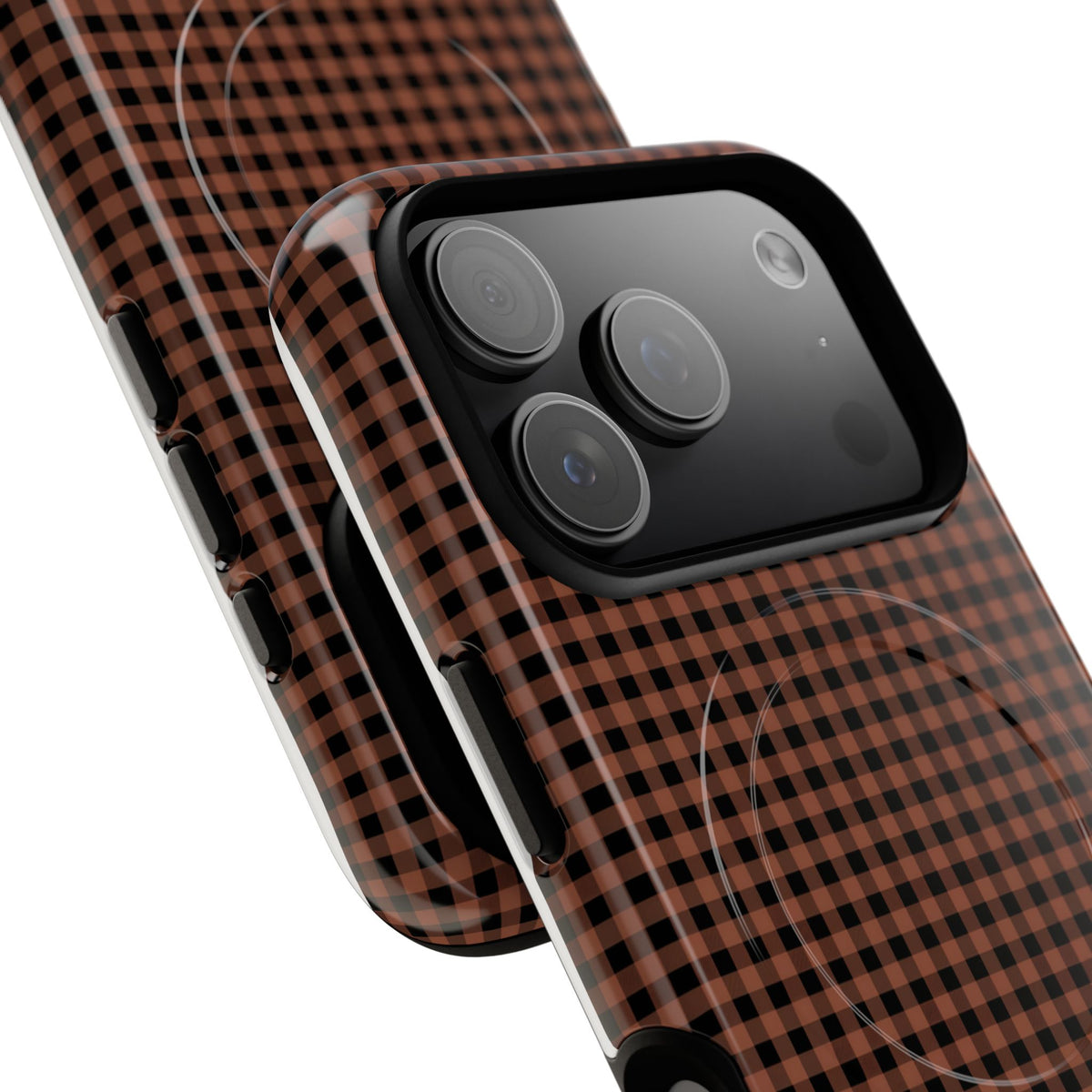 Cafe Check MagSafe Tough Phone Case — Magnetic Protective Cover