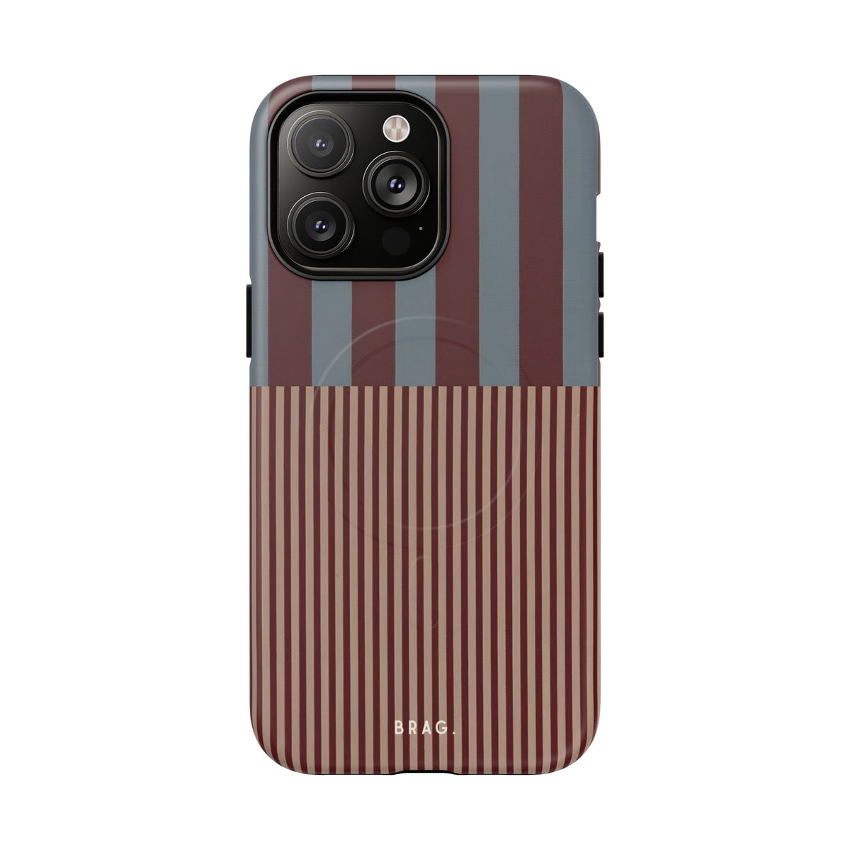 Candy Stripe MagSafe Tough Phone Case — Magnetic Protective Cover