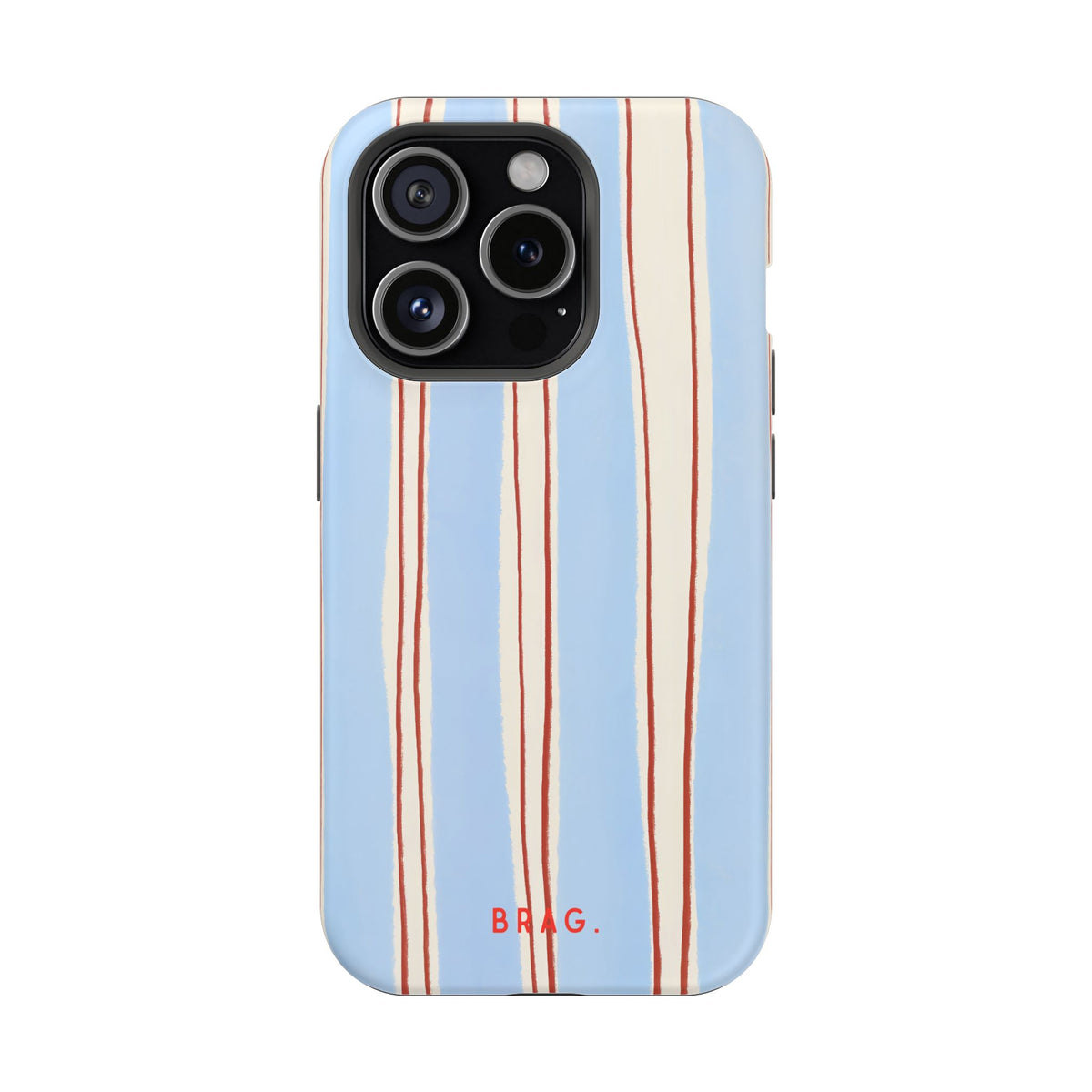 Blue Linen Magnetic Impact-Resistant Phone Case