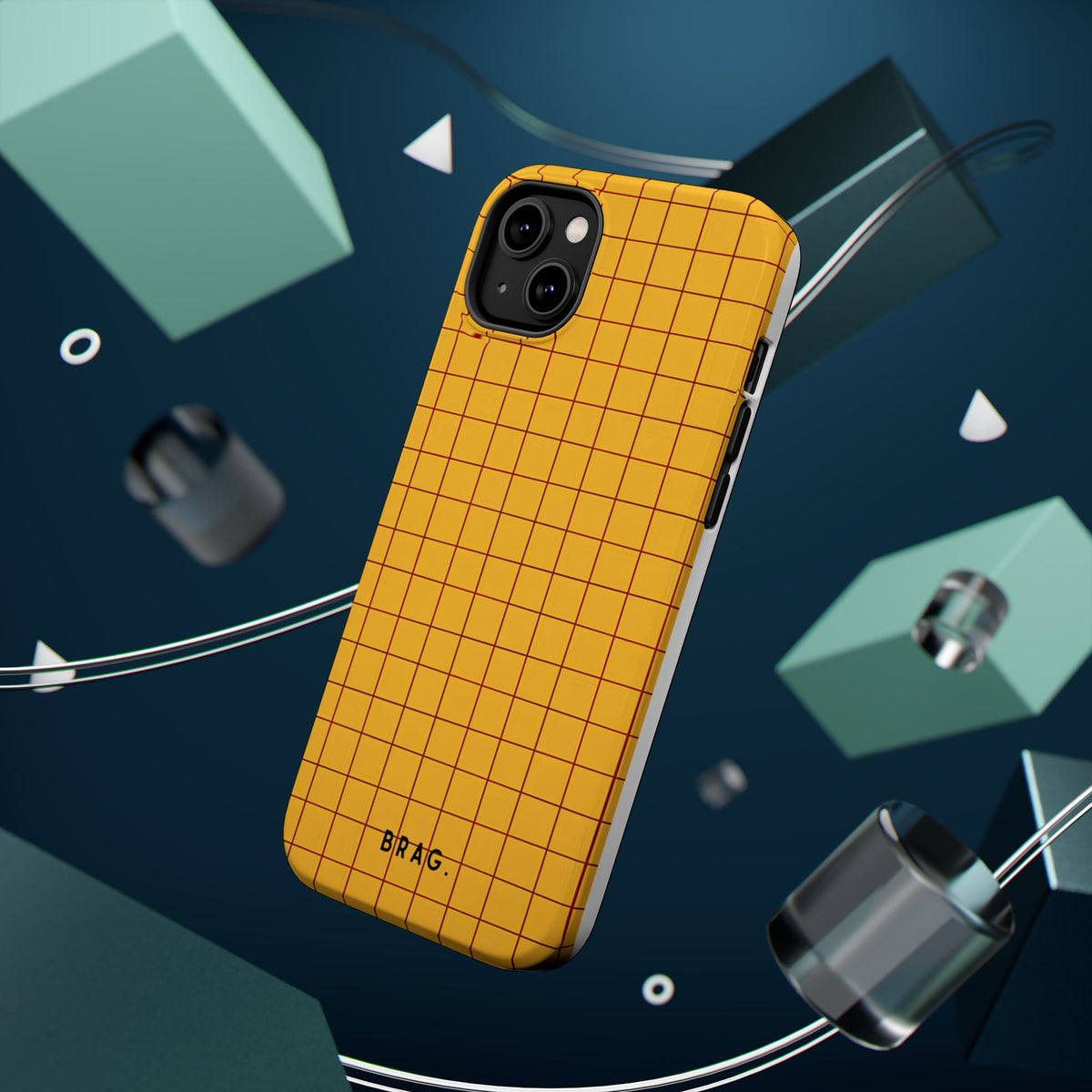 Cheese Grid Magnetic Impact-Resistant Phone Case