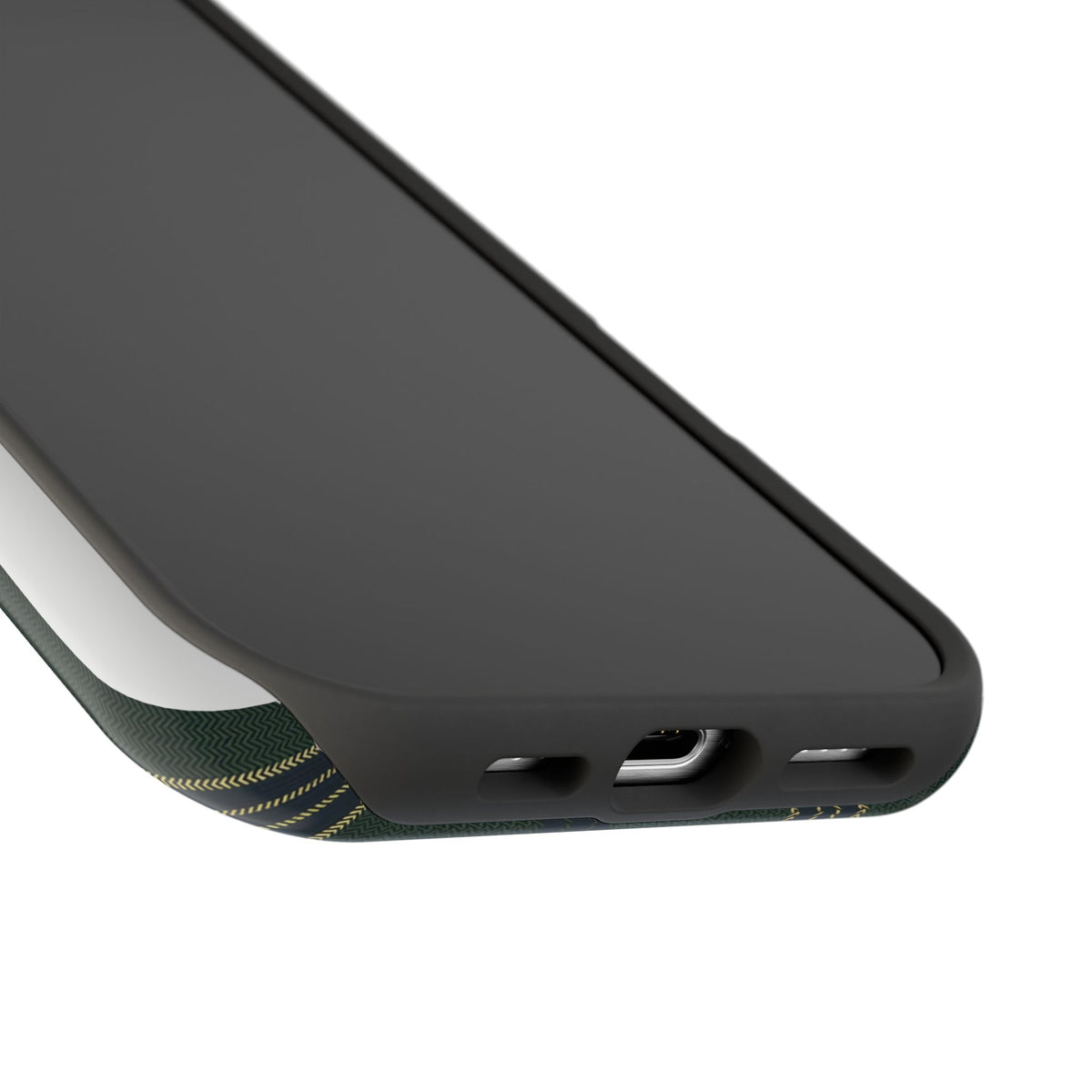Olive Pinstripe Magnetic Impact-Resistant Phone Case