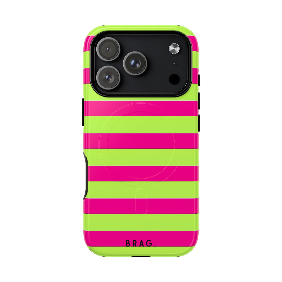 Electric Lime MagSafe Tough Phone Case — Magnetic Protective Cover