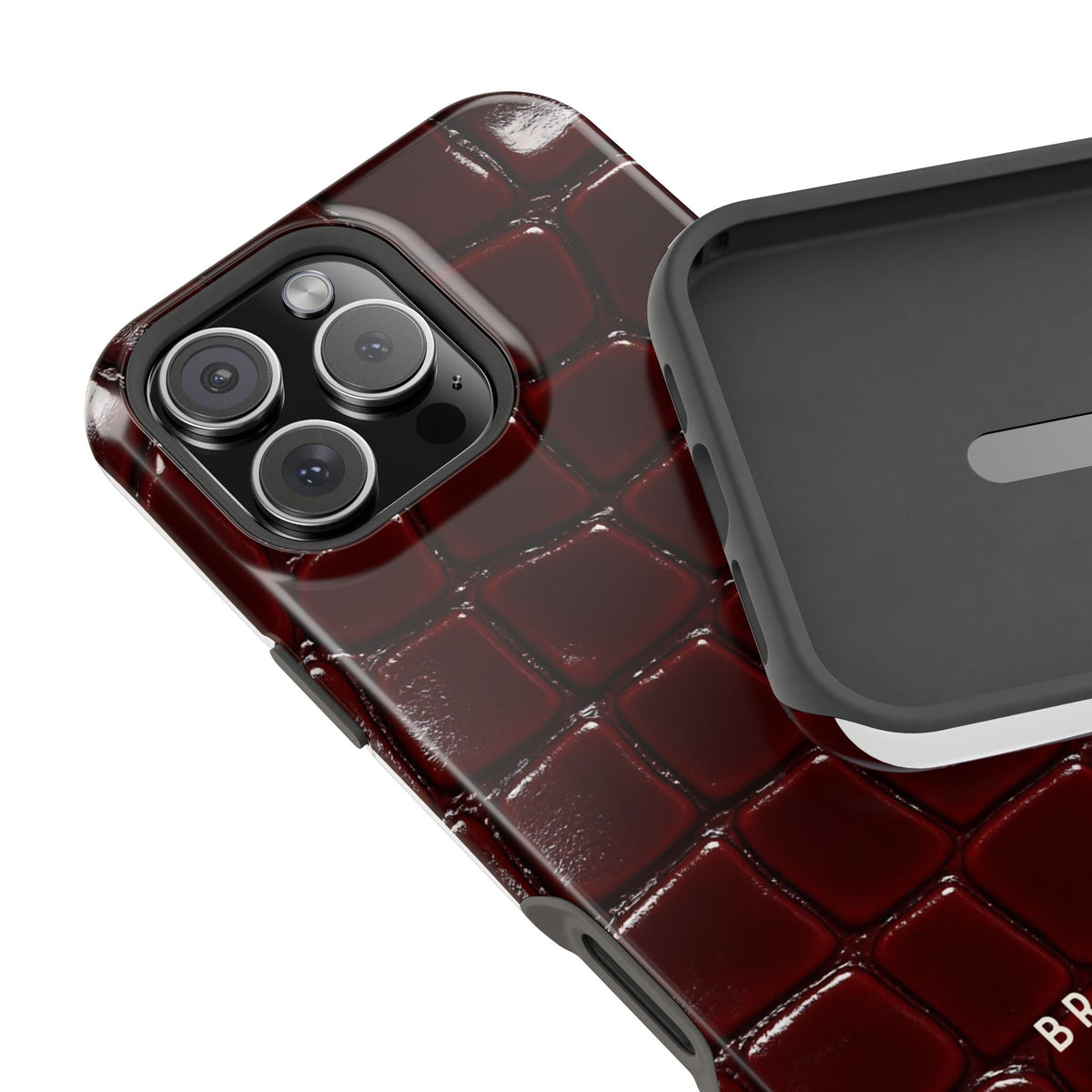 Cherry Leather Magnetic Impact-Resistant Phone Case