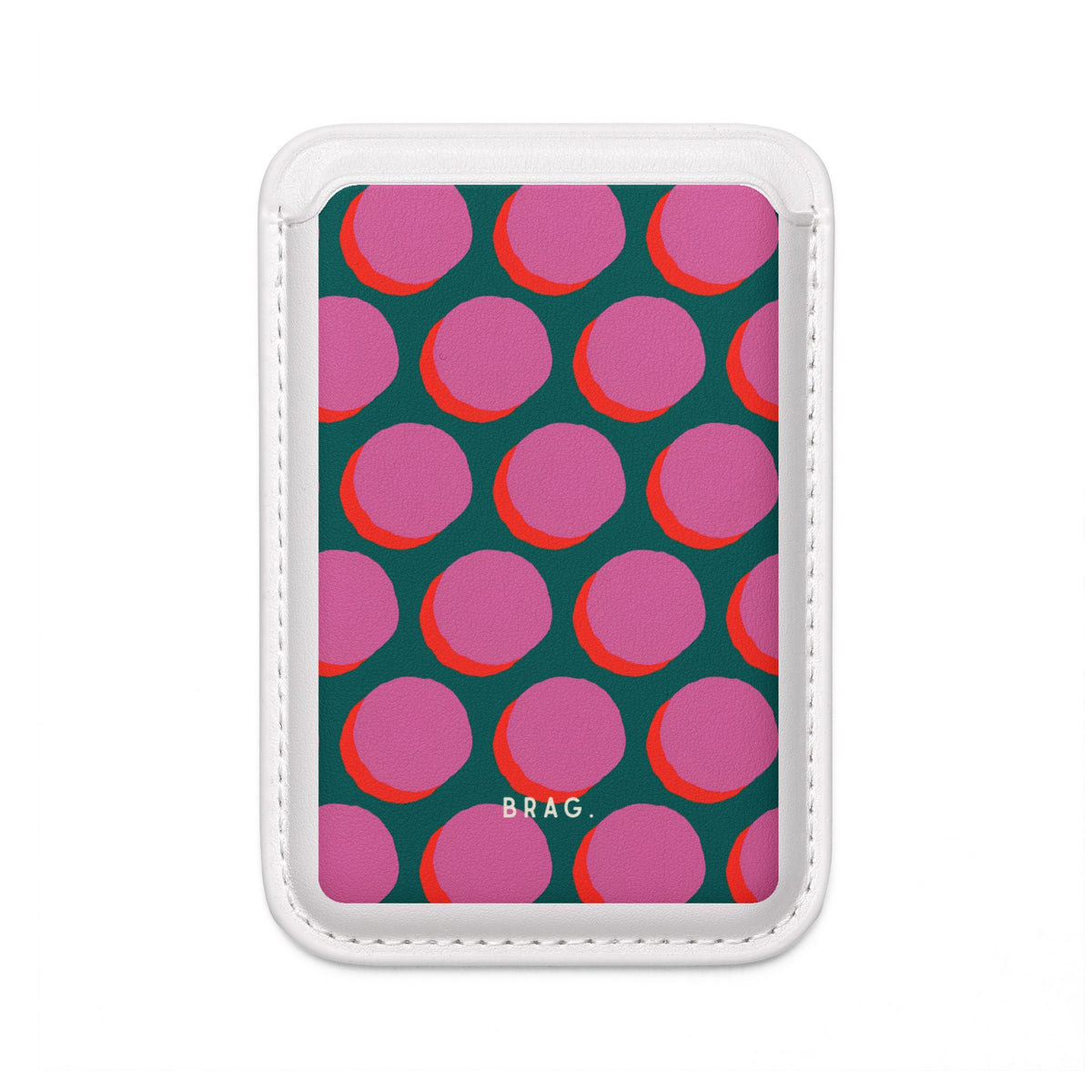 Pink Moon MagSafe Vegan Wallet — Slim Phone Card Holder