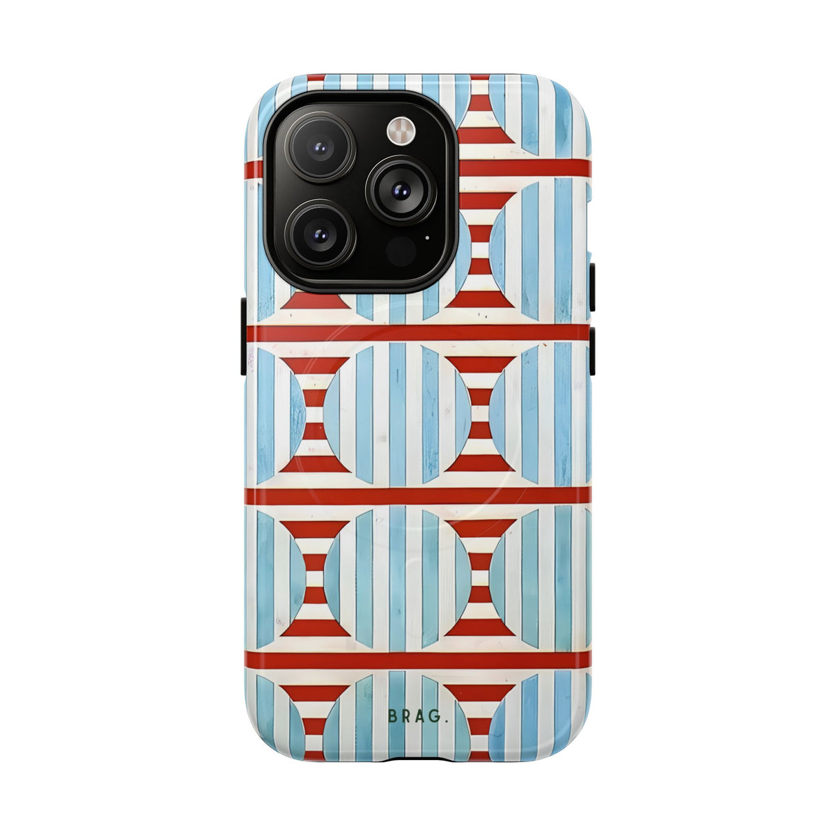 Riviera Stripe MagSafe Tough Phone Case — Magnetic Protective Cover