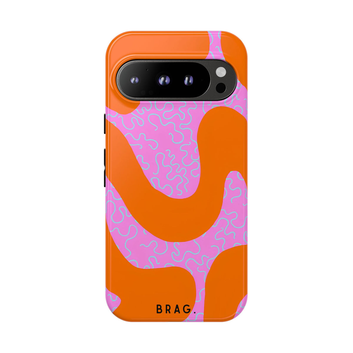 Coral Kiss Tough Phone Case – Shockproof Protective iPhone Cover