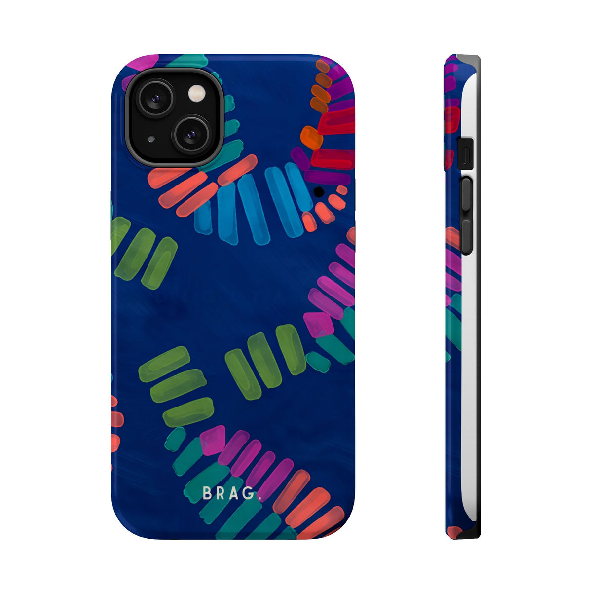Blue Palm Magnetic Impact-Resistant Phone Case