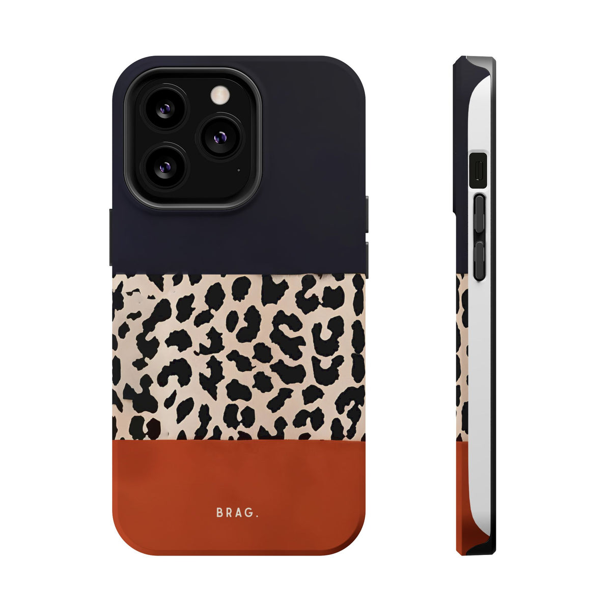 Leopard Block Magnetic Impact-Resistant Phone Case