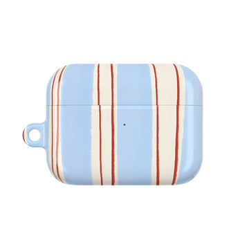 Blue Linen AirPod Case – Slim Protective Charging Case