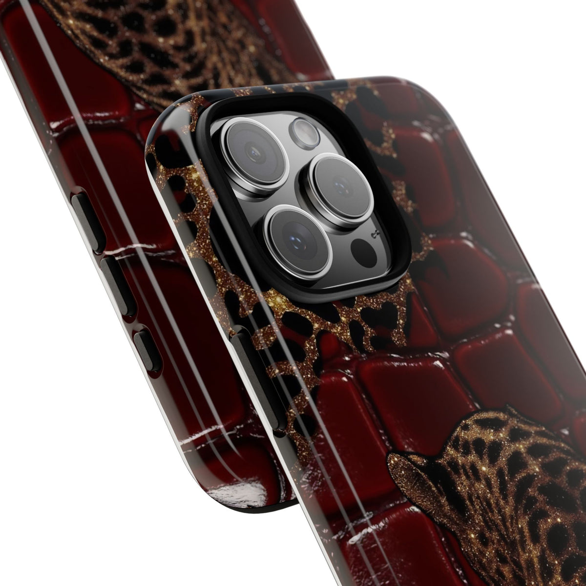 Leopard Lounge Tough Phone Case – Shockproof Protective iPhone Cover