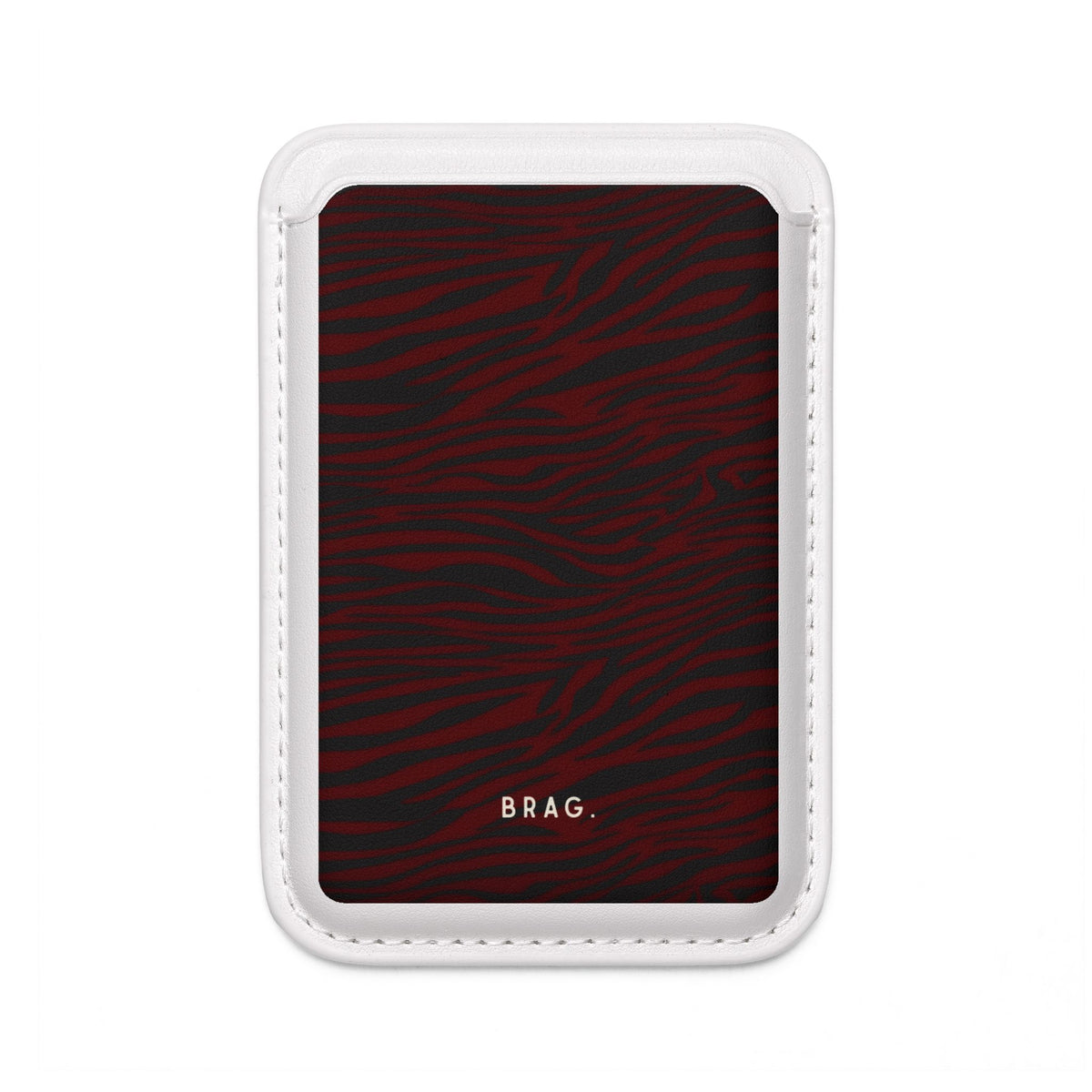 Red Hot MagSafe Vegan Wallet — Slim Phone Card Holder