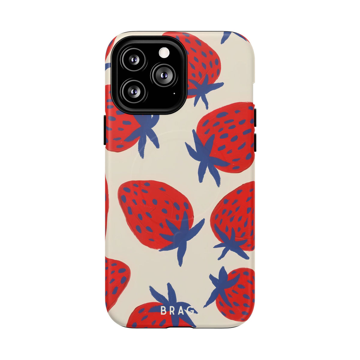 Strawberry Field MagSafe Tough Phone Case — Magnetic Protective Cover