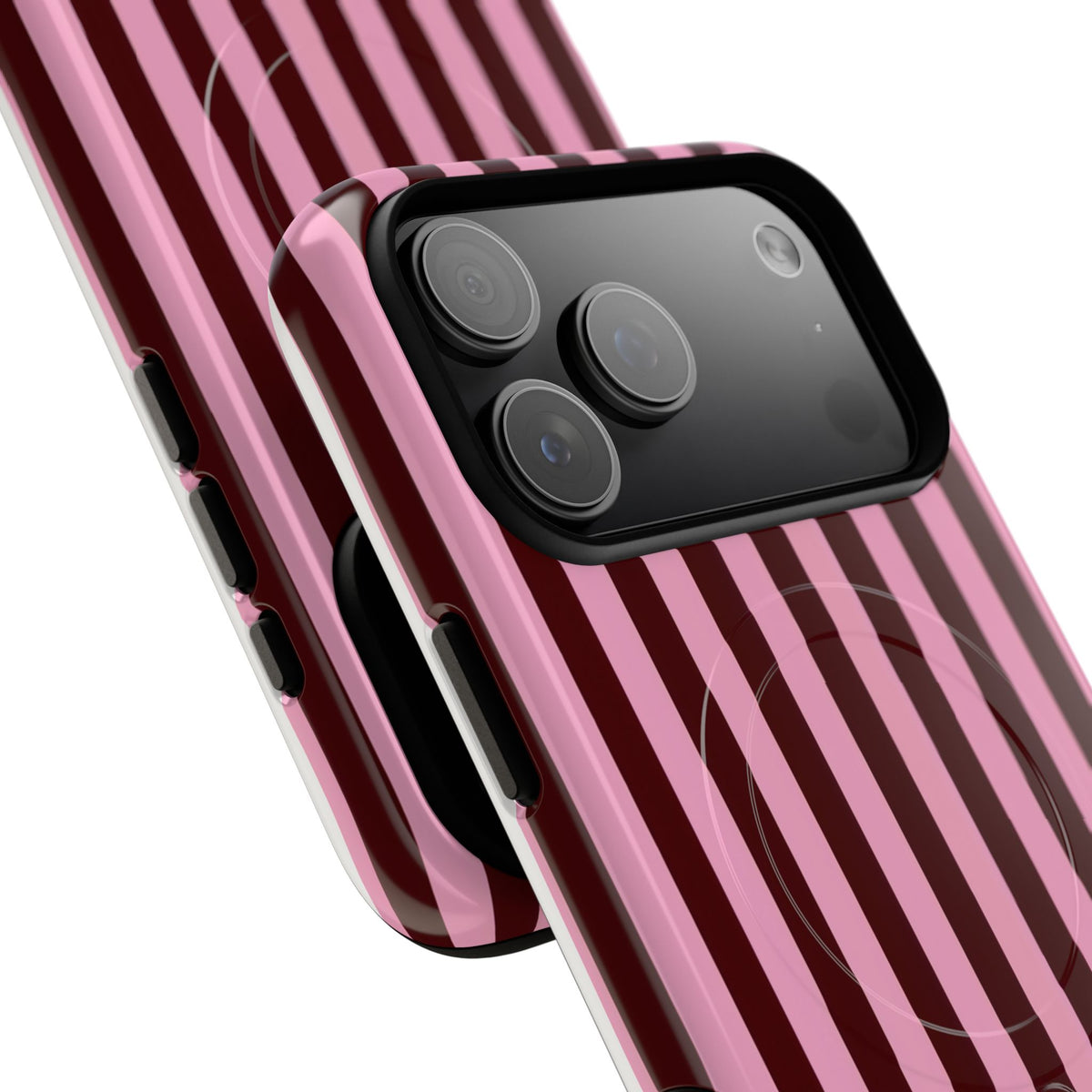 Candy Stripe MagSafe Tough Phone Case — Magnetic Protective Cover