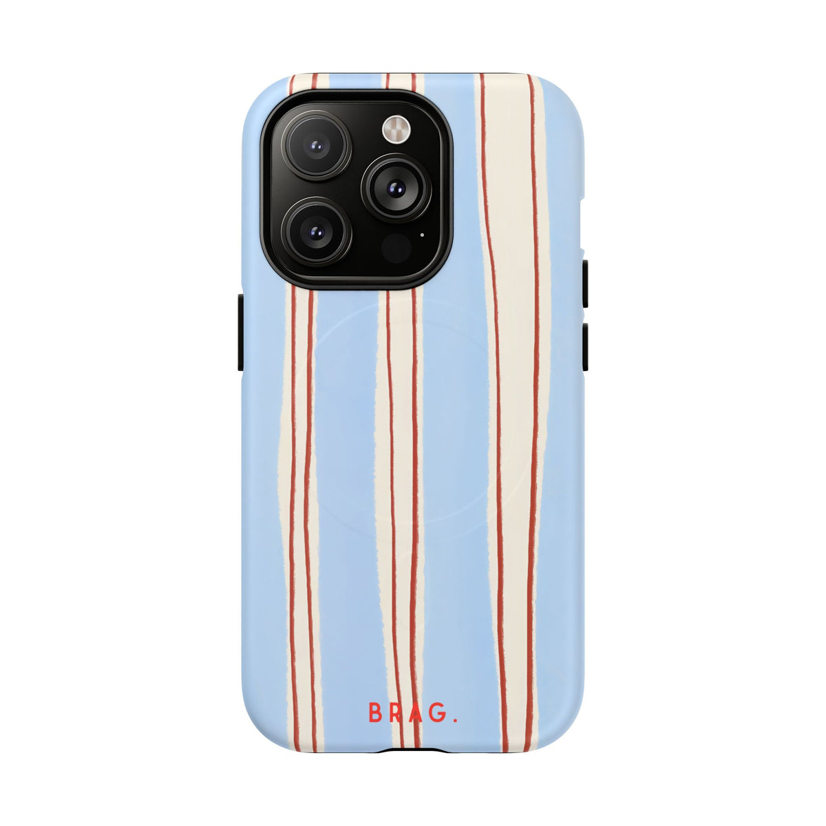 Blue Linen MagSafe Tough Phone Case — Magnetic Protective Cover