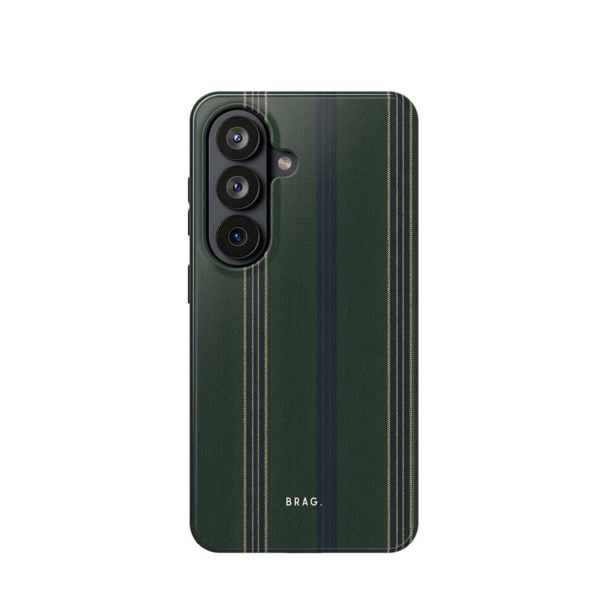 Olive Pinstripe Magnetic Impact-Resistant Phone Case