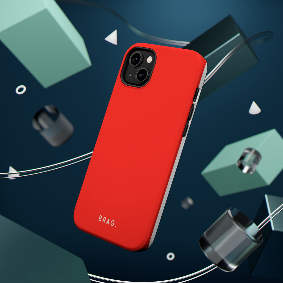 Brag Red Magnetic Impact-Resistant Phone Case