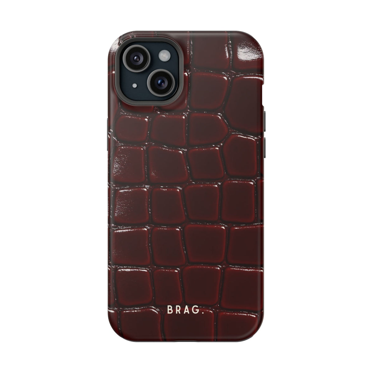 Cherry Leather Magnetic Impact-Resistant Phone Case