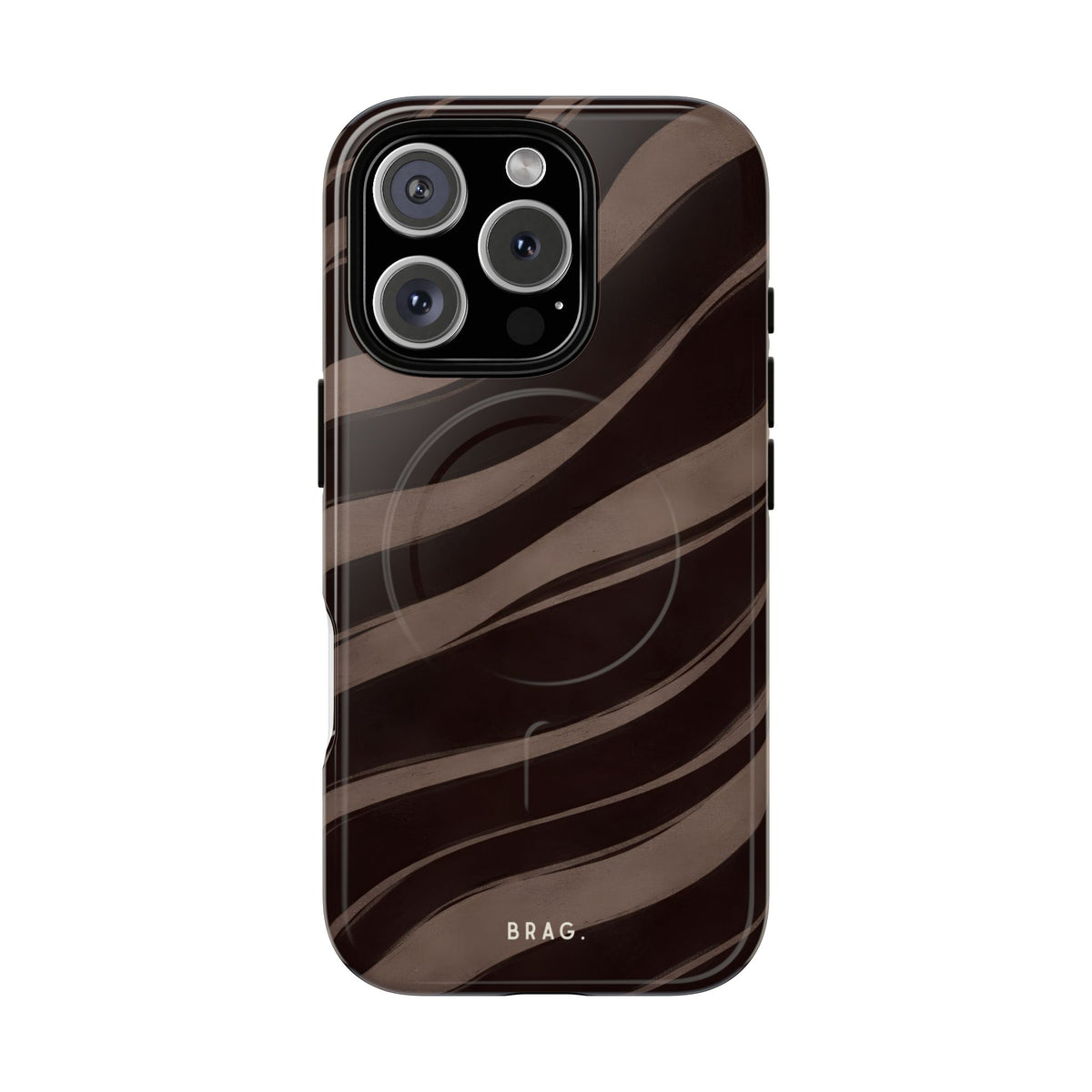 Zebra Wave MagSafe Tough Phone Case — Magnetic Protective Cover