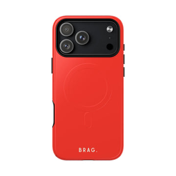 Brag Red MagSafe Tough Phone Case — Magnetic Protective Cover