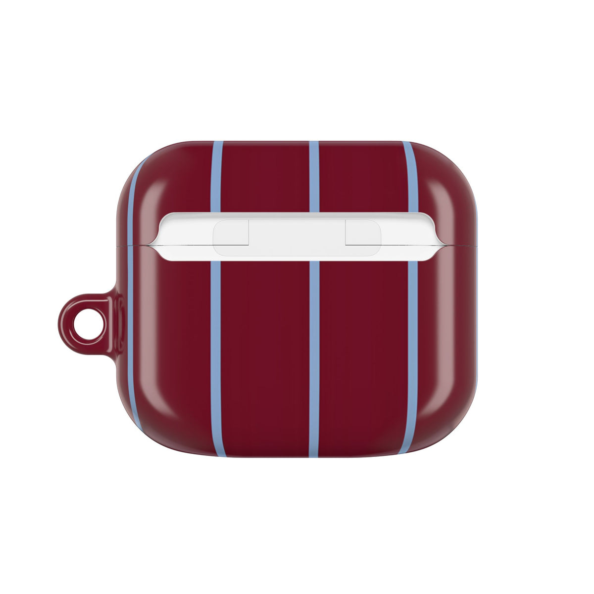Bordeaux Stripe AirPod Case – Slim Protective Charging Case
