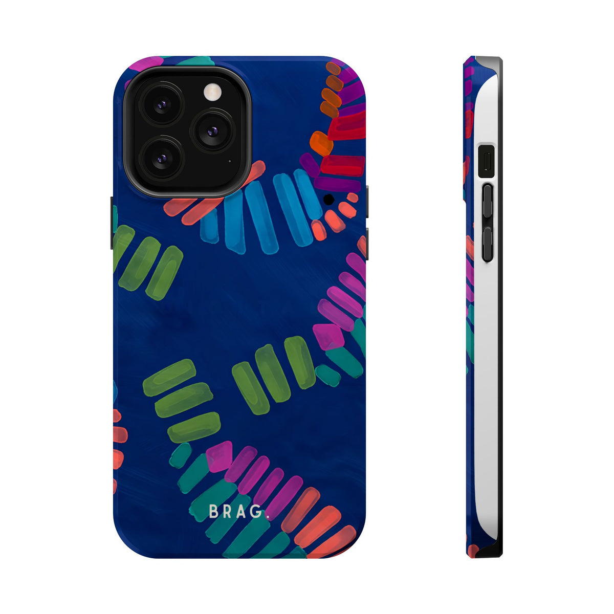 Blue Palm Magnetic Impact-Resistant Phone Case